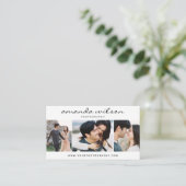 Visitekaartje fotograaf (Staand voorkant)