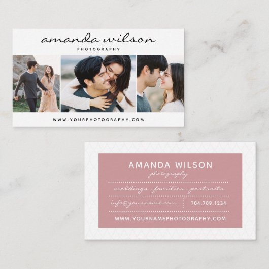 Visitekaartje fotograaf (Voorkant / Achterkant)