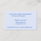 Visitekaartje fotograaf (Achterkant)