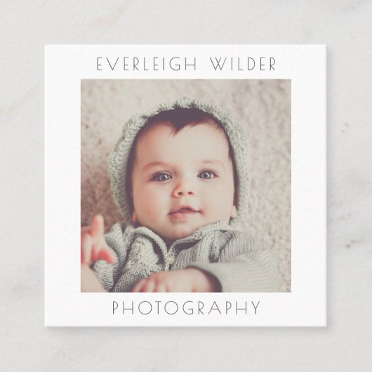 Visitekaartje fotograaf (Voorkant)