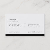 Visitekaartje fotograaf (Achterkant)