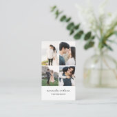 Visitekaartje fotograaf (Staand voorkant)