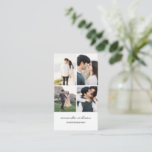 Visitekaartje fotograaf (Staand voorkant)