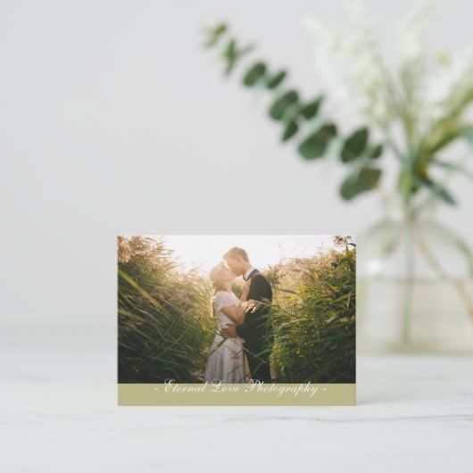 Visitekaartje fotograaf (Staand voorkant)