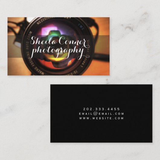 Visitekaartje fotograaf (Voorkant / Achterkant)