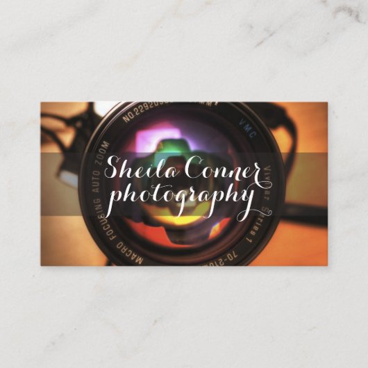 Visitekaartje fotograaf (Voorkant)