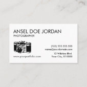 Visitekaartje fotograaf (Achterkant)