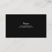 Visitekaartje fotograaf (Achterkant)