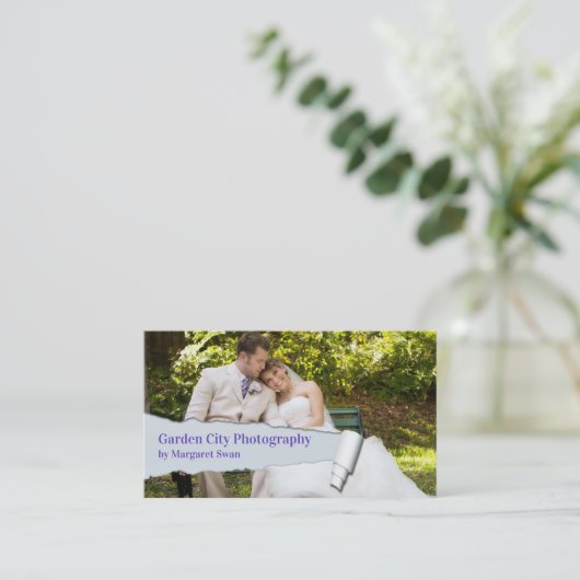 Visitekaartje fotograaf (Staand voorkant)