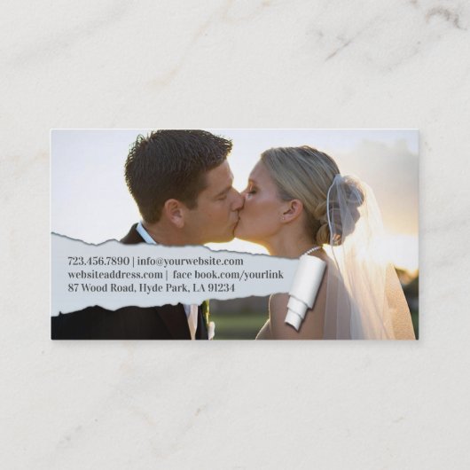 Visitekaartje fotograaf (Achterkant)