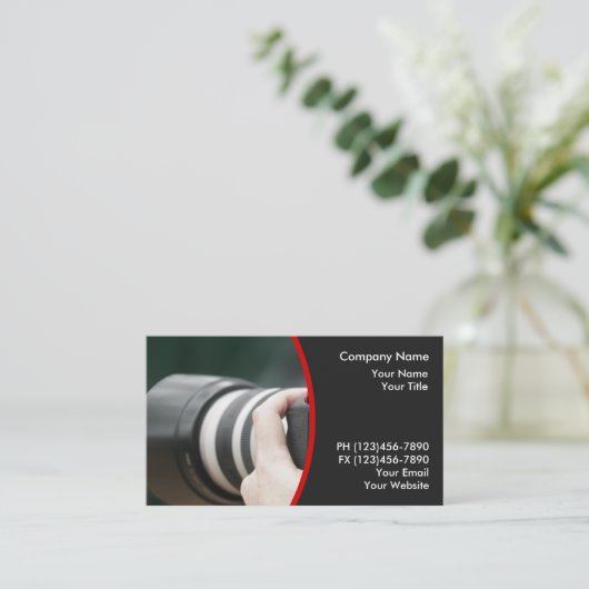 Visitekaartje fotografie (Staand voorkant)