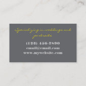 Visitekaartje fotografie (Achterkant)