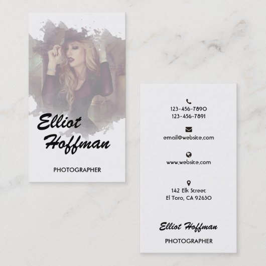 Visitekaartje fotografie (Voorkant / Achterkant)
