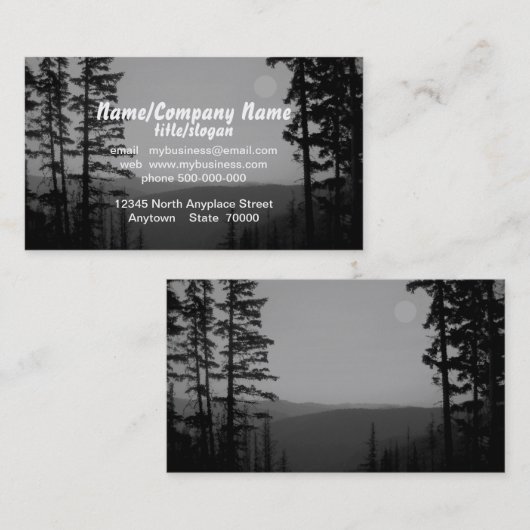 visitekaartje fotografie (Voorkant / Achterkant)