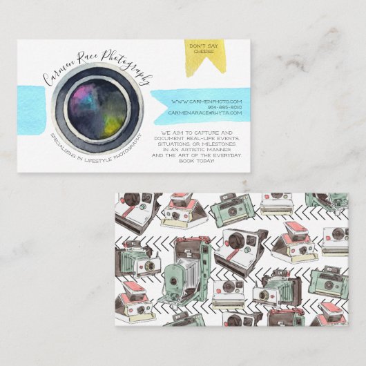 Visitekaartje fotografie (Voorkant / Achterkant)