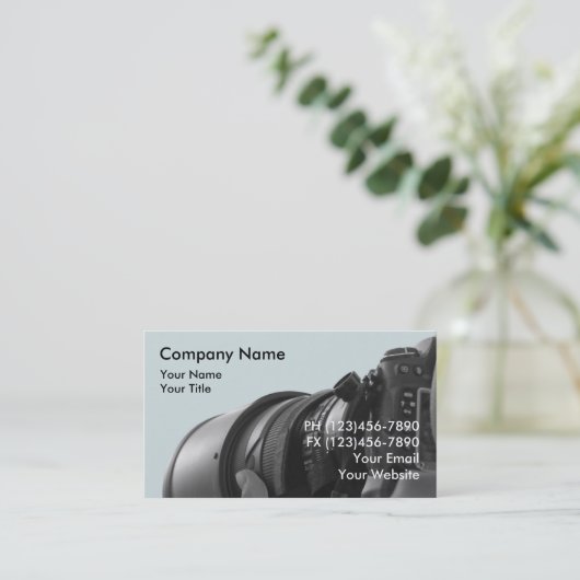 Visitekaartje fotografie (Staand voorkant)