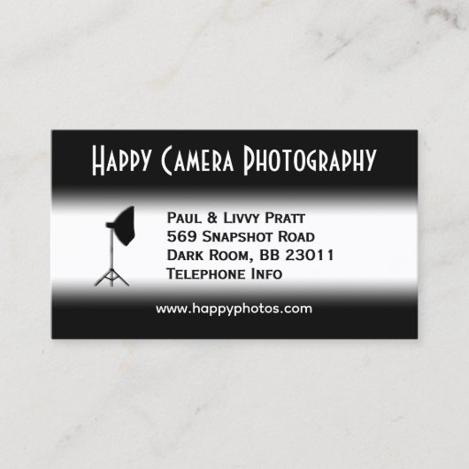 Visitekaartje fotografie (Voorkant)