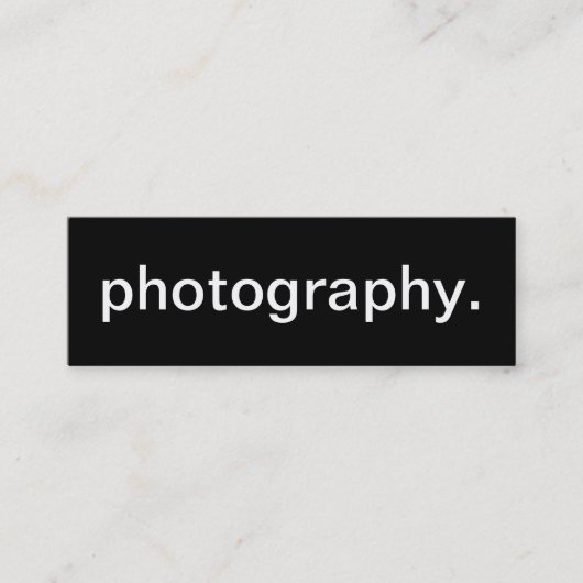 Visitekaartje fotografie (Voorkant)