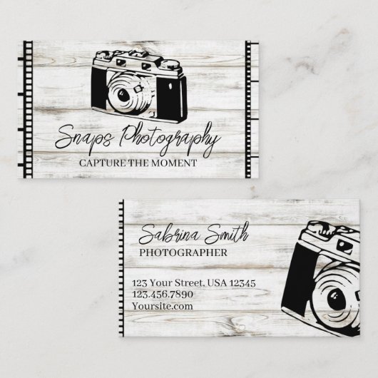 Visitekaartje fotografie (Voorkant / Achterkant)