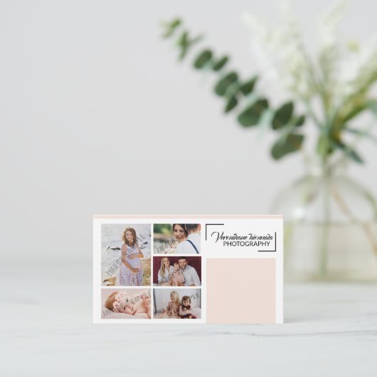 Visitekaartje fotografie (Staand voorkant)