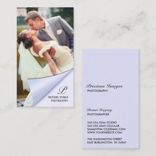 Visitekaartje fotografie (Voorkant / Achterkant)