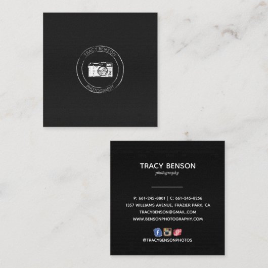 Visitekaartje fotografie (Voorkant / Achterkant)