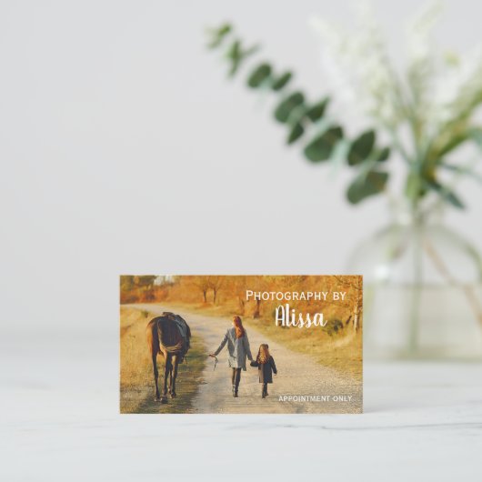 Visitekaartje fotografie (Staand voorkant)