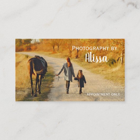 Visitekaartje fotografie (Voorkant)