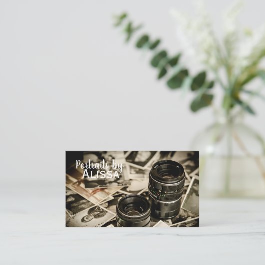 Visitekaartje fotografie (Staand voorkant)