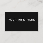 Visitekaartje fotografie (Achterkant)