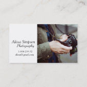 Visitekaartje fotografie (Achterkant)