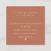 Visitekaartje Fotografie Floral Cirkel Neutraal (Achterkant)