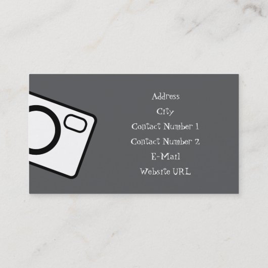 Visitekaartje Fotoservices (Achterkant)