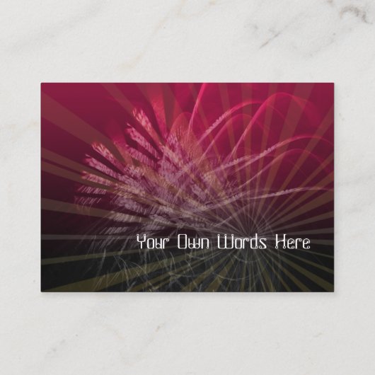 Visitekaartje fractaliata (Achterkant)