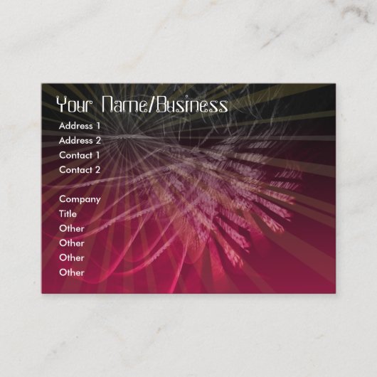 Visitekaartje fractaliata (Voorkant)