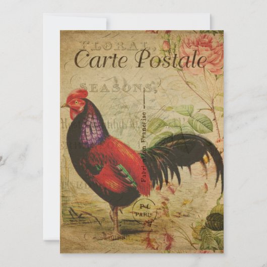 Visitekaartje Frans Briefkaart (Achterkant)