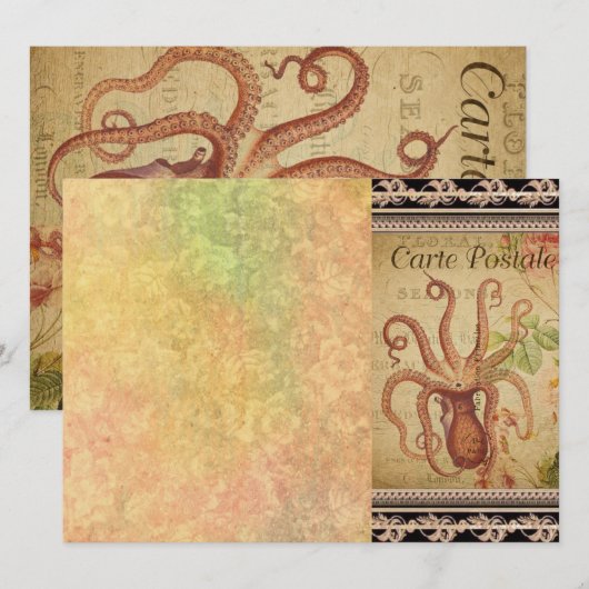 Visitekaartje Frans Briefkaart (Voorkant / Achterkant)