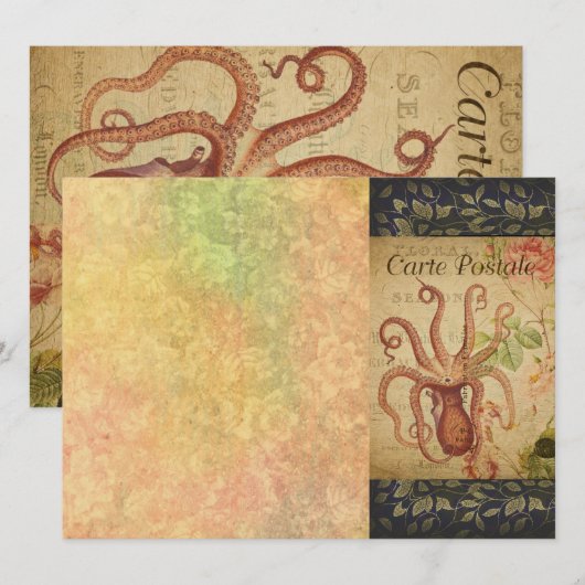 Visitekaartje Frans Briefkaart (Voorkant / Achterkant)