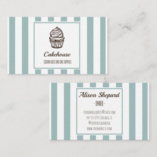 Visitekaartje Franse stijl Cokke Shop (Voorkant / Achterkant)