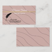 visitekaartje freelance schrijver , zwellen (Voorkant / Achterkant)