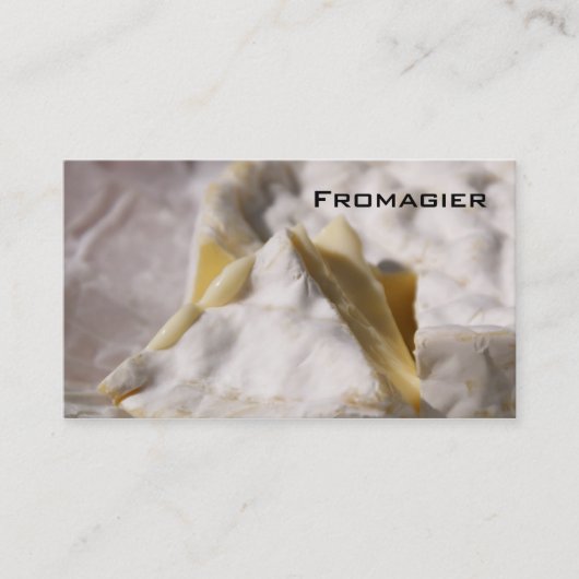 Visitekaartje Fromagier (Voorkant)