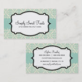 VISITEKAARTJE:: funky damask 2L Visitekaartje (Voorkant / Achterkant)