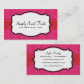 VISITEKAARTJE:: funky damask 5L Visitekaartje (Voorkant / Achterkant)