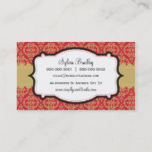 VISITEKAARTJE :: funky damast 10L (Achterkant)