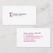 Visitekaartje fysiotherapeut (Voorkant / Achterkant)