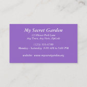 VISITEKAARTJE, , GARDEN STATUAIR VISITEKAARTJE (Achterkant)