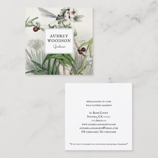 Visitekaartje Gardener Square (Voorkant / Achterkant)