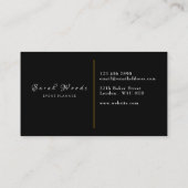 visitekaartje, gebeurtenisplanner visitekaartje (Achterkant)