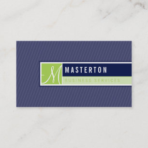 VISITEKAARTJE: geblokkeerd monogram 6 Visitekaartje