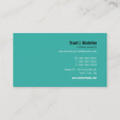 VISITEKAARTJE:: geblokkeerd monogram 8 Visitekaartje (Achterkant)